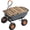 Gray, variant on 2 Wheel Wheelbarrow, Plastic and Steel Wheel Barrel, 330lbs Capacity Garden Cart for Lawn, Gardening, Construction