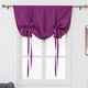 thumbnail image 1 of Zhuge Cortina opaca con lazo, aislante térmico, ajustable, para ventanas pequeñas, con bolsillo para barra (46" x 63", morado oscuro), 1 of 5