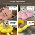 thumbnail image 6 of Cat Cone Collar,Cute Waterproof Cat Recovery Collar,Anti-Bite Lick Wound Healing Safety Elizabethan e Collar for Cats,Purple Flower All-Season Style…, 6 of 7