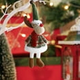 thumbnail image 1 of Home Christmas Decorative Fabric Dolls Small Figurines Pendants Reindeer Santa Claus Snowmen Christmas Tree Decorations Home Essentials, 1 of 6