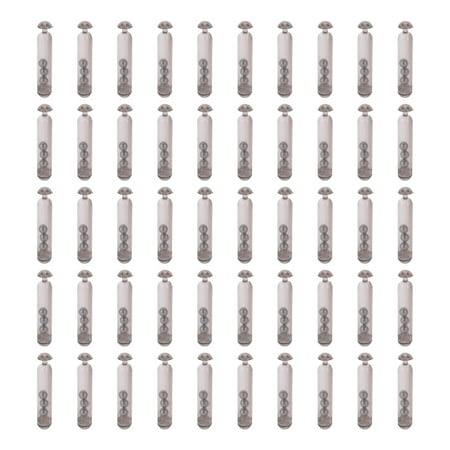 Fishing Lure Baits Rattles Insert Tube Rattles Shake Attract Fly Plastic Fishing Sound BarTransparent Black-50pcs