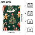 thumbnail image 2 of FORMRS 1-Subject Spiral Notebook 8" x 5" College Ruled 60 Refillable Sheet A5 Hard Cover, 2 Pack, Yellow Christmas Gingerbread, 2 of 7