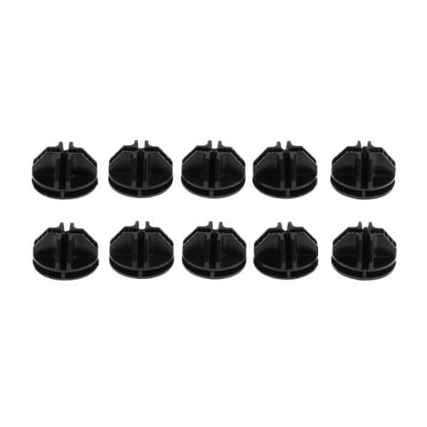Conectores de Cuadrícula de Plástico Negro 2x10pcs para Estanterías de Almacenamiento de Rejilla de Alambre Zulema Conectores de rejilla de plástico negro