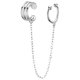 thumbnail image 1 of Pendientes de plata de ley con cadena enhebradora para mujer, pendientes femeninos, pendientes de pista, metal, 1 of 5