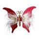 thumbnail image 4 of Mariposas artificiales decorativas, adornos de mariposas para fiestas y árboles de Navidad. Vino tinto, 4 of 9