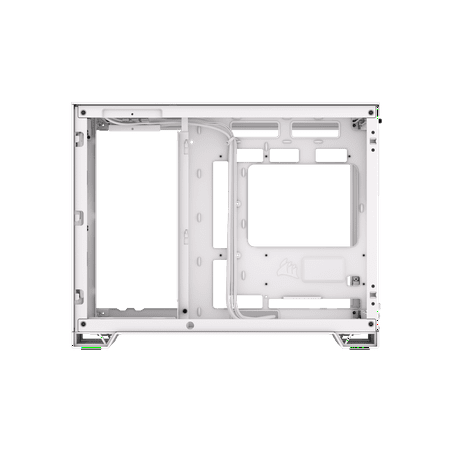 CORSAIR - 2500X Micro ATX Mid-Tower Dual Chamber SFF Case - White