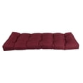 thumbnail image 3 of 46-inch by 19-inch Tufted Solid Outdoor Spun Polyester Loveseat Cushion Red-Color, 3 of 3