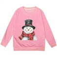 thumbnail image 4 of Kids Christmas Sweatshirts,Snowman Christmas Theme Printed Long Sleeve Pullover Sweater Crewneck Sweatshirt Xmas Sweatshirt Fall Winter Outfits 5-6 Years, 4 of 4