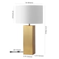thumbnail image 3 of Safavieh Couture Hank 28" Electroplating Table Lamp, Gold, 3 of 12
