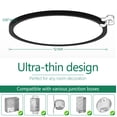 thumbnail image 3 of Brightever Black LED Flush Mount Ceiling Light Fixture, 12 Inch 24W, Super Slim 0.67 Inch 3200LM LED Ceiling Lights, Dimmable & 2, 3 of 7