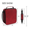 thumbnail image 5 of Haosy Red Elegant Spiral Reusable Lunch Box Men/Women Insulated Lunch Bag for School Picnic Travel, 5 of 6