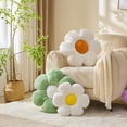 thumbnail image 3 of Flower Pillow White 15.74 inch Flower Shaped Throw Pillows Daisy Plush Pillow Floor Pillows Seat Cushion Cute Aesthetic Decorative Throw Pillows for Bed Home Sofa Chair Couch Decor, 3 of 8