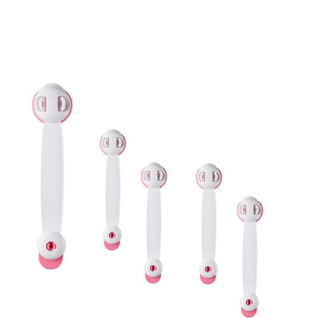 5pcs Multifunctional child safety cabinet door safety lock,pink