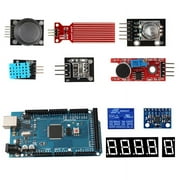 Mega2560 Project Starter Kit with Tutorial Compatible with Arduino IDE C C++,Circuit Board Electronics Kit 40-in-1, Programmable Engineering Coding Education STEAM