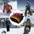 thumbnail image 4 of CHUANK RIGWARL 1 Pair Winter Cycling Gloves  Windproof Gloves Outdoor Gloves Two-finger Touch Screen  Non-slip Silicone  With Reflective Strip For Men Women, 4 of 6
