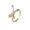 Golden J01354, variant on Simple Personality Hong Kong Style Geometric Hand Jewelry Bow Ring Women