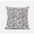 thumbnail image 1 of HomeRoots 413597 16 in. Light Green & Gray Roses Zippered Suede Throw Pillow, Light Blue & Peach, 1 of 1