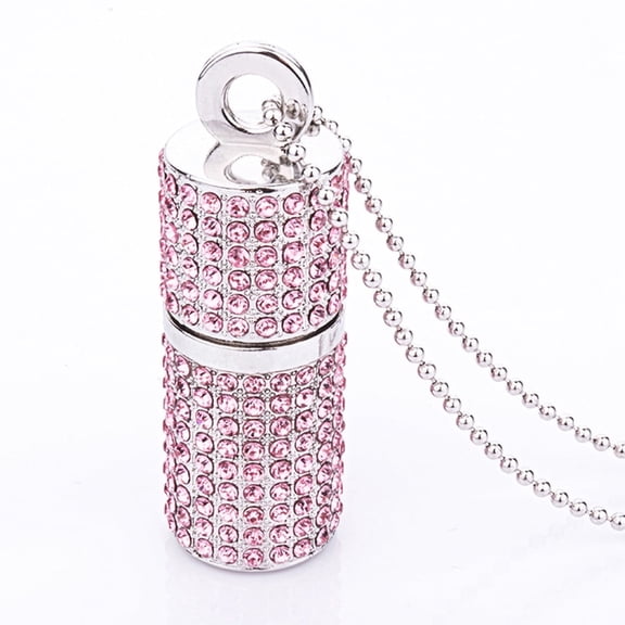 KEXIN 64GB USB Flash Drive 2.0, Crystal Bling Rhinestone Memory Stick, 1.8" x 0.7" Thumb Drive, Pink