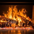 thumbnail image 4 of Duslogis 12 oz Glowing Embers Rock Wool Mixed with Vermiculite Crackling Ash for Gas Fireplace Realistic Fake Coals for Indoor Vented Gas Fireplace Log Sets Insert Fire Pit Stoves, 4 of 6