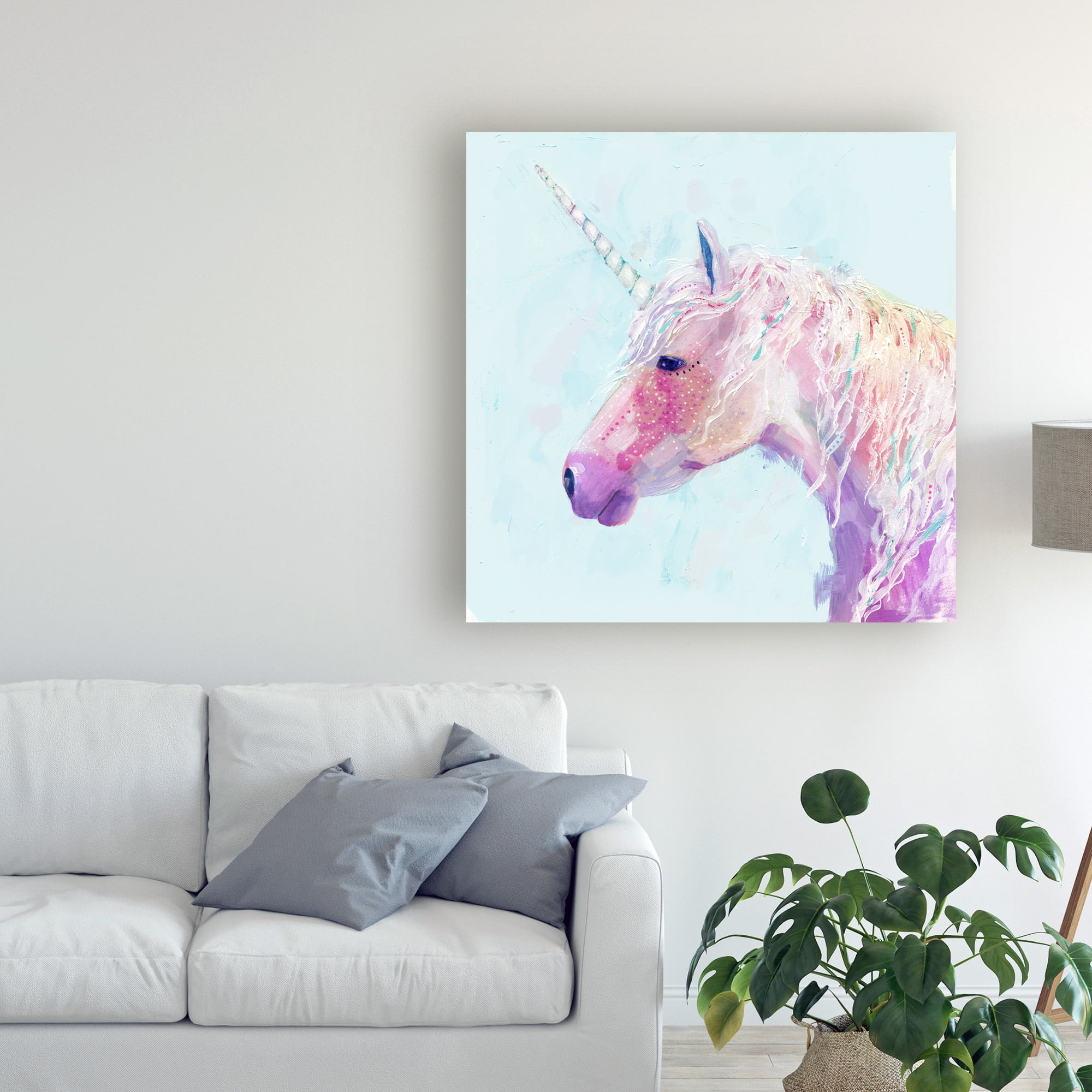 Trademark Fine Art 'Mystic Unicorn II' Canvas Art by Victoria Borges