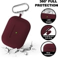 thumbnail image 6 of for AirPods Pro 2 Case with Cleaner Kit, Compatible with Airpods Pro 2nd/1st Generation Case (USB-C Cable) with Keychain for Women and Men,Wine Red, 6 of 8