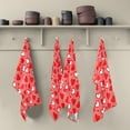 thumbnail image 5 of Valentine's Day Love Heart Kitchen Dish Towel 4 Pack, Soft Absorbent Dishcloths Reusable Hand Towel Washable Tea Towels for Home Kitchen Bar Table Decor, 28 x 18 Inch, 5 of 7