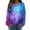 C-Sky Blue29, variant on DHFJKG Long Sleeve Shirts For Women Ribbed Knit Pullover Galaxy Printed Casual Comfortable Crewneck Loose Fit Tunic Carnival Leisure Home Clothes