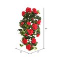 thumbnail image 3 of Vickerman FL170802 Vickerman 29 Pouces Géranium Rouge en Polyester avec 128 Feuilles 232 Fleurs et Bourgeons, 3 of 3