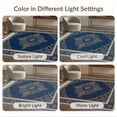 thumbnail image 7 of ODIKA 8'x10' Washable Area Rug Non-Shedding, Easy Care, Personalized Photo Circular Ornamental Border Nameplate Exact for King Size Bedroom Under Bed, Master Suite, 7 of 7