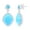 Round & Marquise, variant on Sterling Silver Pear-Shaped Blue Larimar Earrings for Women - Natural Larimar Stone Jewelry - Unique Hypoallergenic Dangle Larimar Earrings for Women