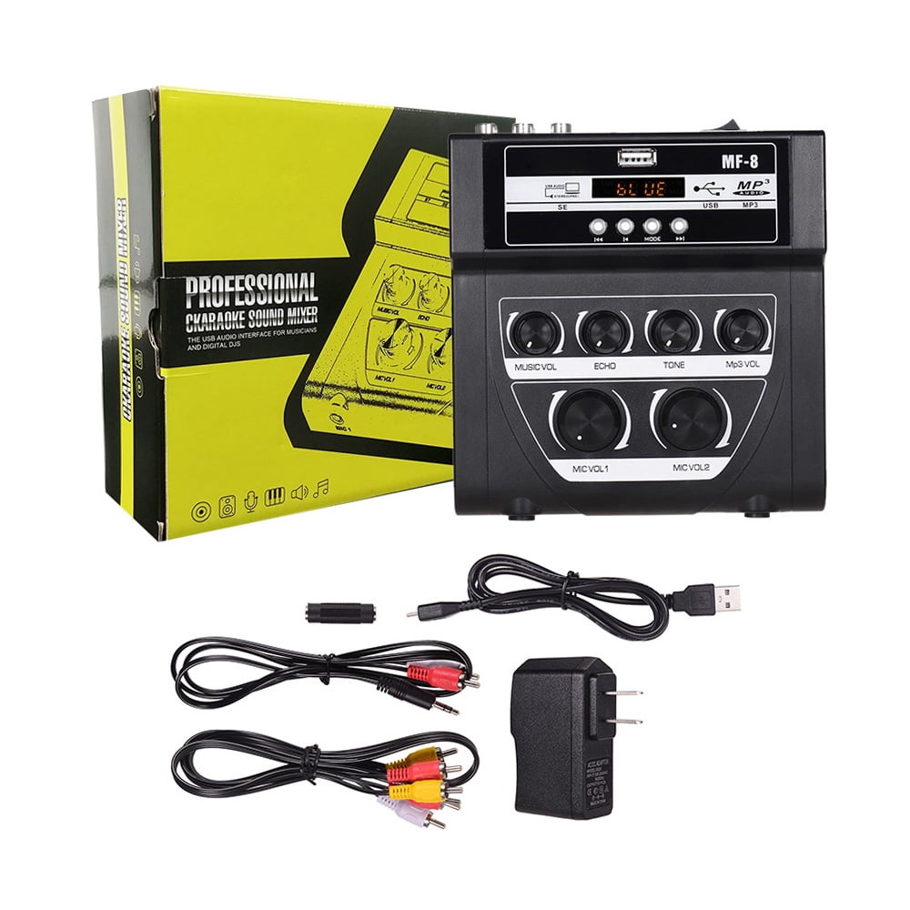 Mixer,Stereo Dual Support Function Tv Pc Tv Pc Amplifier Sound Audio Stereo Support Bt Mp3 Hxber Mp3 Function Tv Iuppa Mf-8 Eryue Sound O Sound O Stereo