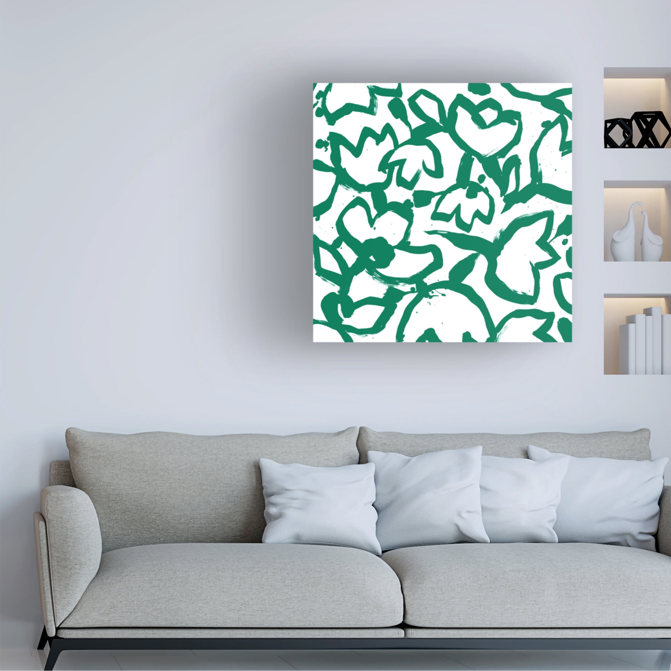 Trademark Fine Art June Erica Vess  Flora Patch I Canvas Wall Art