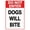 Warning Sign 5, variant on Do Not Enter Dogs Will Bite Sign - 8"x12" Aluminum Tin Metal Sign, Street Yard Outdoor Indoor Property Decor