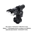 thumbnail image 3 of Guardoinrt 2021 Bike Headlight Taillight Set USB Rechargeable Battery Powered LED Flashlight Tail Lamp for Night Cycling No.02, 3 of 6