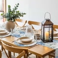 thumbnail image 5 of Round Placemats Set of 4 Blue Hydrangea Place Mats Washable Woven Placemat Green Eucalyptus Leaves Grey Plaid Circle Braided Table Mat for Kitchen Dining Table Party Home Decor 15 Inch, 5 of 8