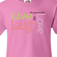 thumbnail image 4 of Inktastic Live, Laugh, Love Youth T-Shirt, 4 of 5