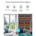 thumbnail image 4 of Window Privacy Film Mexico Striped Stained Glass Window Film Decorative Sun Block Window Cover Red Blue Green Rainbow Colored Stripes Window Clings Static Adhesive Sticker for Bathroom 29.5"x118", 4 of 7