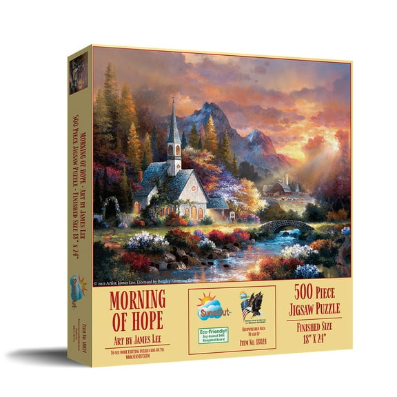 SUNSOUT INC - Morning of Hope - 500 pc Jigsaw Puzzle by Artist: James Lee - Finished Size 18" x 24" - MPN# 18024