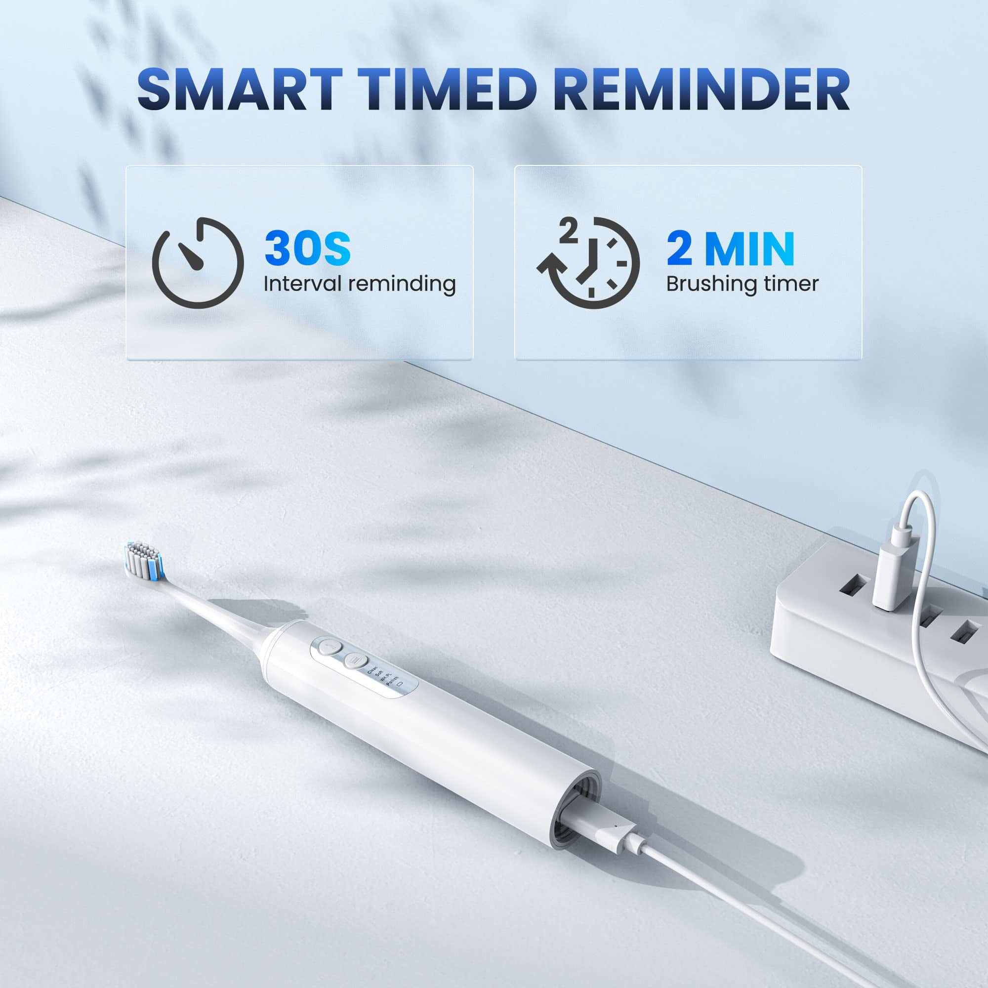 3 in 1 Electric Toothbrush with Water Flosser, Water Dental Flosser & Tooth Brush Combo, Teeth Irrigator Cleaning Kit with 4 Modes, Portable Electric Toothbrush for Travel Home