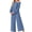 Gray Blue, variant on MINTREUS Women's Pajama Set Long Sleeve Sleepwear Set Soft Two Piece Matching Set with Pockets