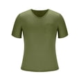 thumbnail image 4 of Lmnyox Casual V Neck T Shirt for Men Classic Fashion Plain Short Sleeve Tee Summer Lightweight Basic Shirts Tops, 4 of 8