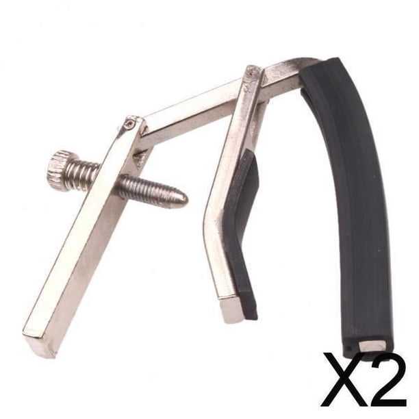 2x Capo de Guitarra, Capo de Guitarra de Metal para Guitarra Acústica, Guitarra Eléctrica, Guitarra Occidental, Bajo Y Ukelele 2 piezas