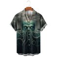 thumbnail image 3 of Camisas hawaianas con estampado 3D de barco marinero para mujer, ropa de playa informal, blusa con solapa, camisa lisa, verano 2023, 3 of 4