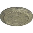 thumbnail image 3 of Ekena Millwork 19 5/8"OD x 1 1/2"P Alexandria Rope Ceiling Medallion (Fits Canopies up to 4 5/8"), Hand-Painted Castle Stone Crackle, 3 of 6