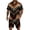 Brown, variant on Men's 2 Piece Summer Outfits Texture Pattern Short Sleeve Shirt and Shorts Matching Set for Beach Cruise Resort Vacation