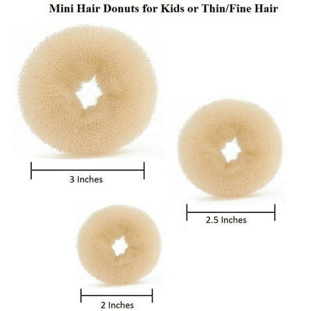 Beaute Galleria Beaute Galleria Bundle 3 Pieces Mini Hair Donuts