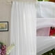 thumbnail image 3 of 4 cortinas de tul de hilo blanco liso para ventana de sala de estar (1 x 2,5 m), 3 of 3