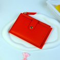 thumbnail image 1 of Monedero ultrafino para mujer, estilo coreano, con cremallera, para tarjetas, color caramelo, para estudiantes, para autobús, 1 of 6