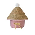 thumbnail image 2 of Round Woven Cotton Rope Storage Basket with Lid, Multicolor, 11 x 7 Inches, Decorative Organizer for Desk, Shelf, Bathroom, 2 of 6