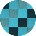thumbnail image 1 of Ahgly Company Machine Washable Indoor Square Transitional Teal Green Area Rugs, 3' Square, 1 of 7
